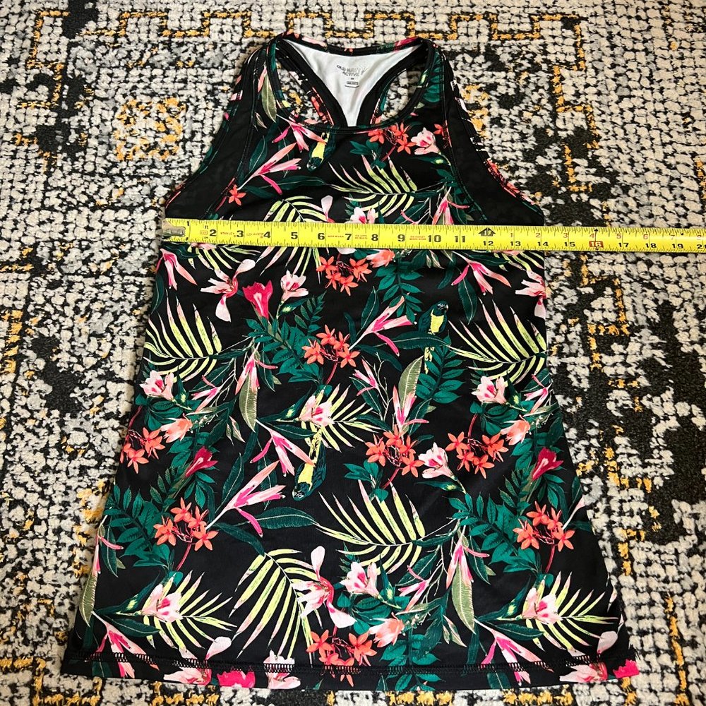 Old Navy Women's High Neck Tropical Print Workout Tank - Size XS